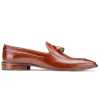 Brown Leather Tassel Loafers - Escaro Royale