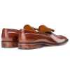 Brown Leather Tassel Loafers - Escaro Royale