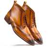 Tan Wingtip Brogue Chukka Boots - Escaro Royale