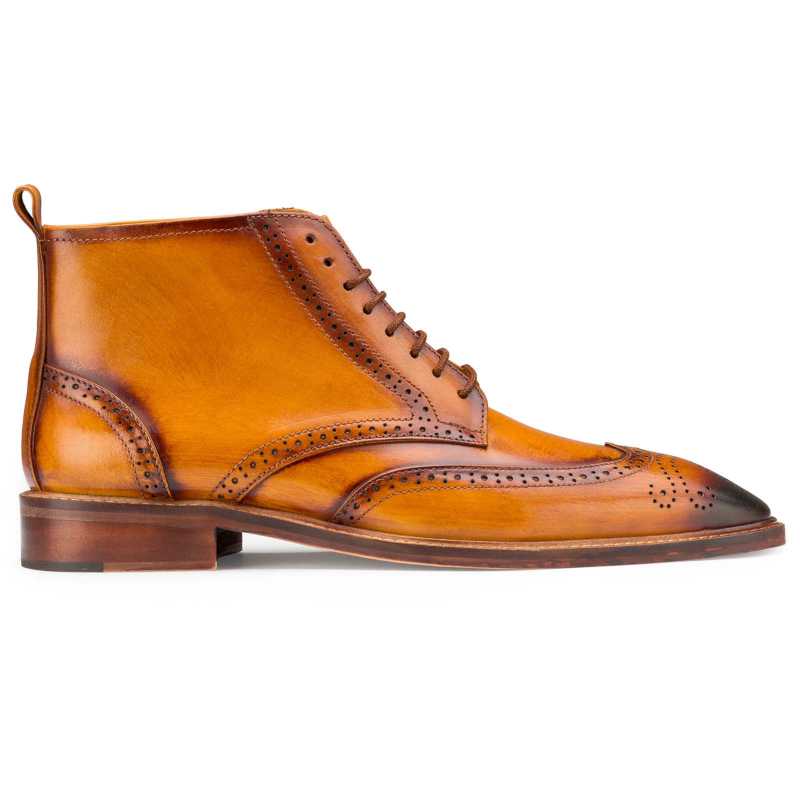 Tan Wingtip Brogue Chukka Boots - Escaro Royale