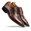 Wooden-Finish Brown Oxford - Escaro Royale