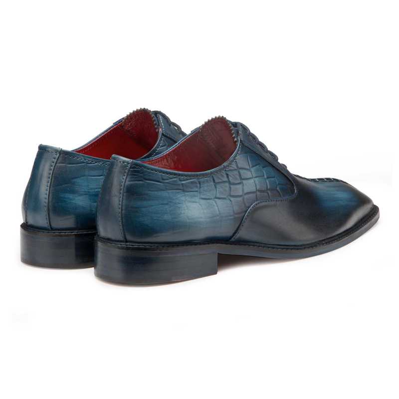 Blue Designer Oxford - Escaro Royale