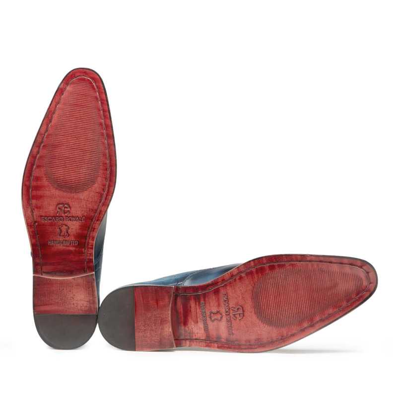 Blue Designer Oxford - Escaro Royale