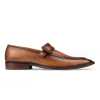 Tan Designer Penny Loafers - Escaro Royale