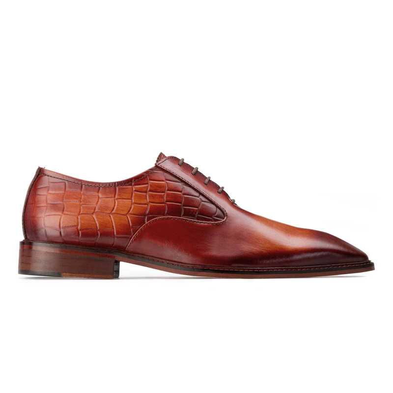 Tan Patina Finish Oxford - Escaro Royale