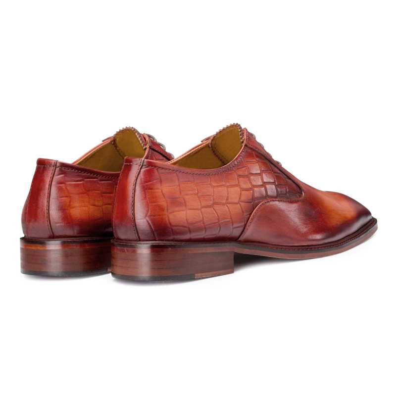 Tan Patina Finish Oxford - Escaro Royale