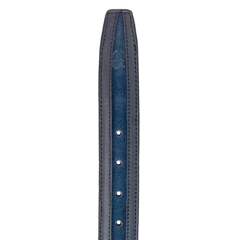 Blue Suede-Leather Belt - Escaro Royale