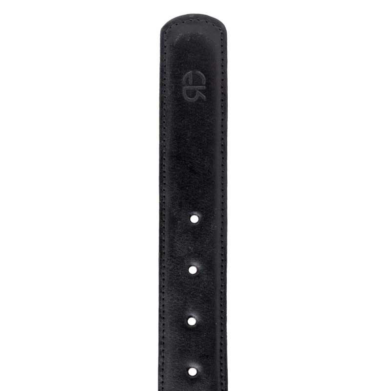 Classic Black Leather Belt - Escaro Royale