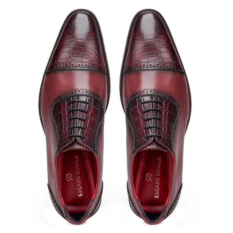 Hagen CapToe Wine Oxford - Escaro Royale
