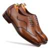 Michael Wholecut Dark Tan Wingtip Oxford - Escaro Royale