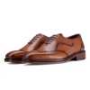 Michael Wholecut Dark Tan Wingtip Oxford - Escaro Royale