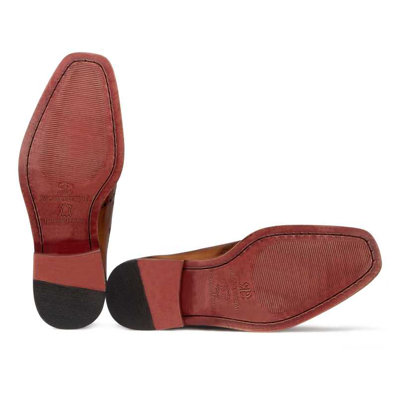 Michael Wholecut Dark Tan Wingtip Oxford - Escaro Royale