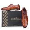 Michael Wholecut Dark Tan Wingtip Oxford - Escaro Royale