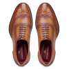 Tessio Dual-Shade Burnished Tan Wingtip Brogues - Escaro Royale