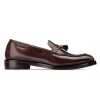 Dark Brown Braided Tassel Designer Loafer - Escaro Royale