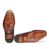 Thin-Strap Dark Brown Wooden Oxford - Escaro Royale