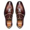 Thin-Strap Dark Brown Wooden Oxford - Escaro Royale
