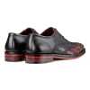 Ralph Handpainted Check Black & Burgundy Brogues - Escaro Royale