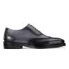 Carlo Handpainted Burnished Wingtip Black Brogues - Escaro Royale