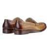 Charles Dual-Tone Tan Penny Loafers - Escaro Royale