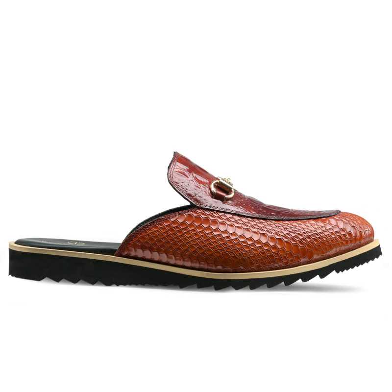 The Hale Slippers Mules Cognac - Escaro Royale