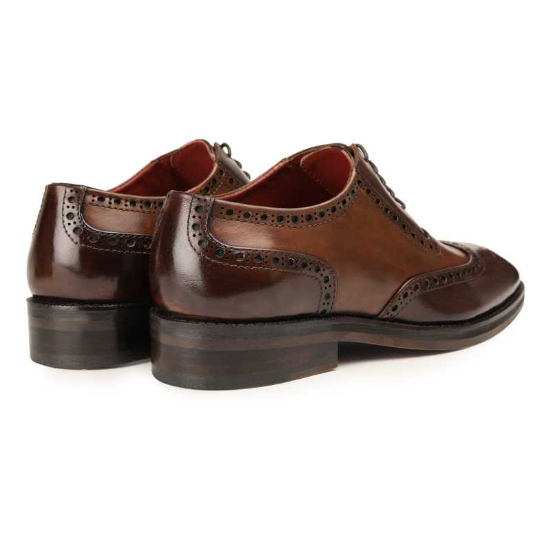 The London Wingtip Brogues in Brown-Tan - Escaro Royale