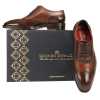 The London Wingtip Brogues in Brown-Tan - Escaro Royale