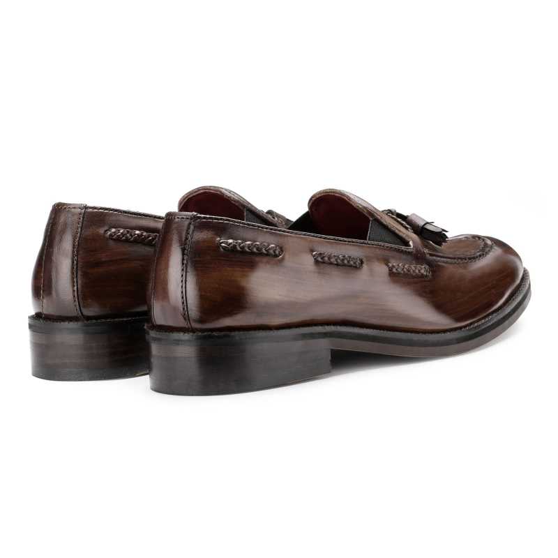 The Tomas Slip-On in Brown - Escaro Royale