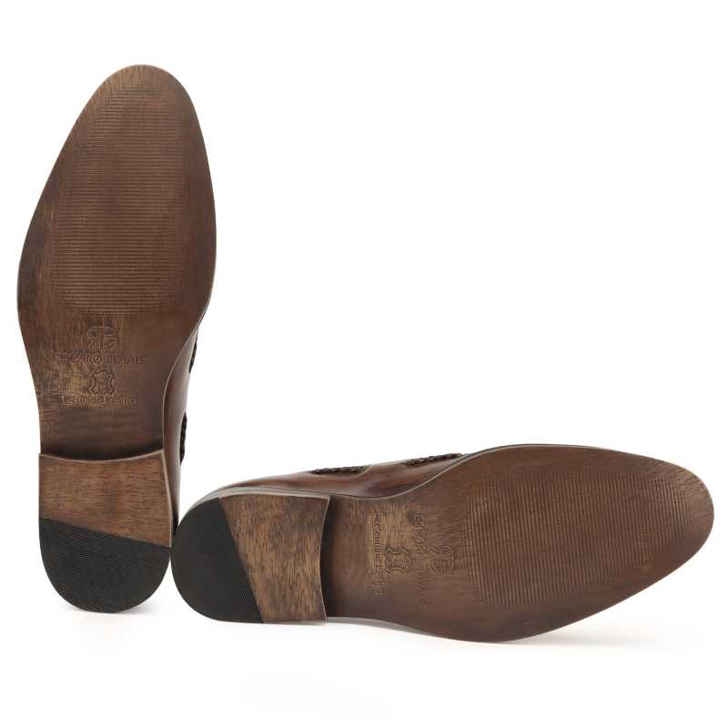 The Tomas Slip-On in Brown - Escaro Royale