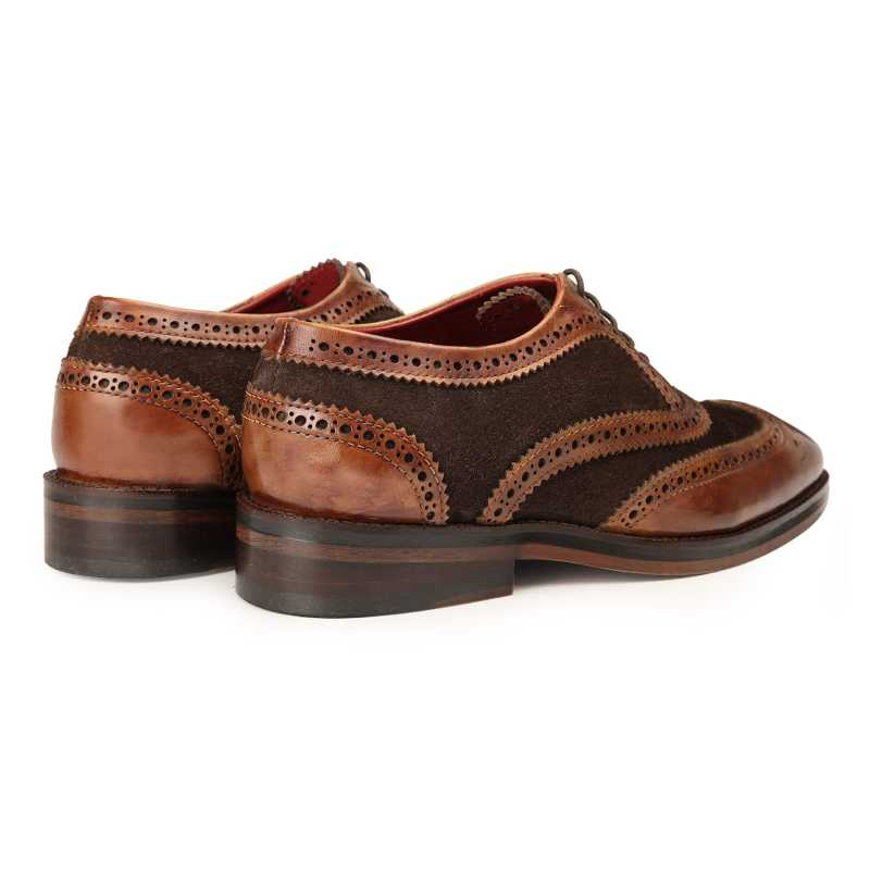 The London Wingtip Brogues in Hybrid Brown - Escaro Royale