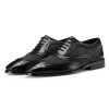 The London Wingtip Brogues in Black-Gray - Escaro Royale