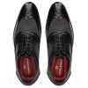 The London Wingtip Brogues in Black-Gray - Escaro Royale