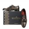 The Isaac CrissCross Lace-Up in Gray Marble - Escaro Royale