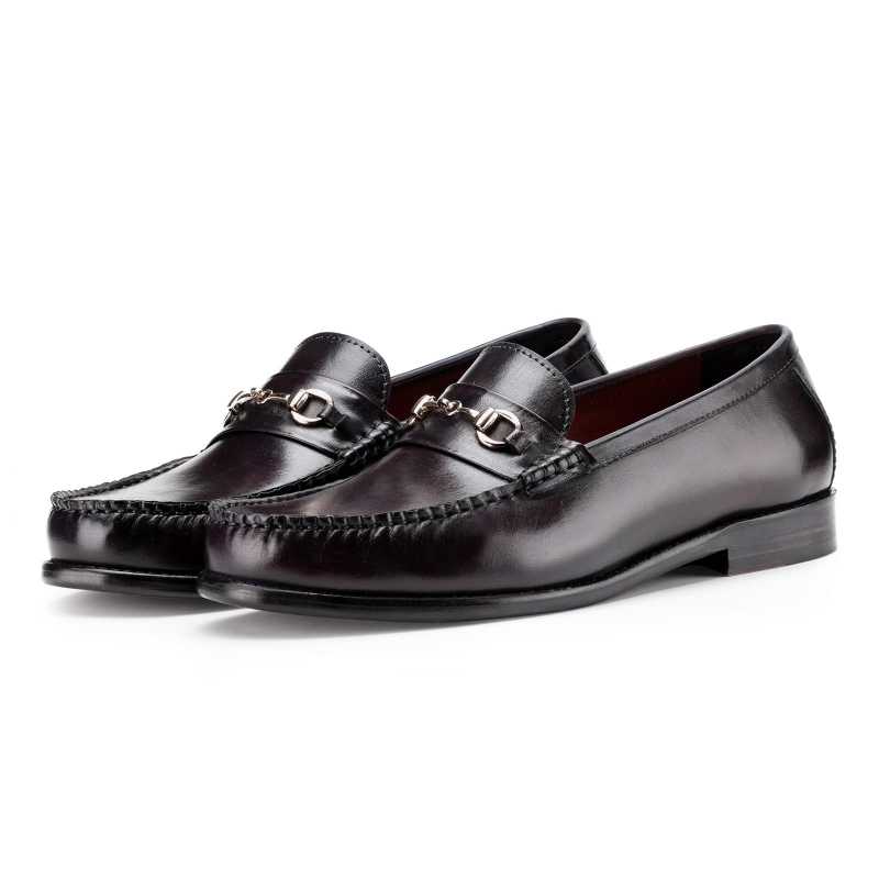 The Carlos Horsebit Loafer in Wine - Escaro Royale