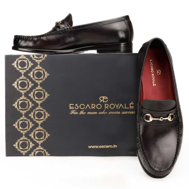 The Carlos Horsebit Loafer in Wine - Escaro Royale