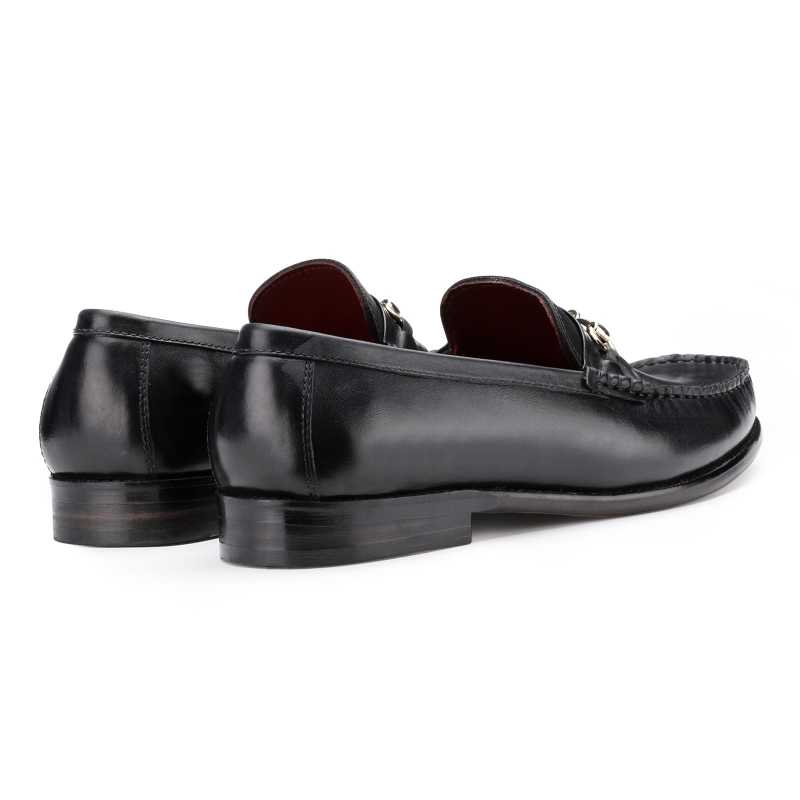 The Carlos Horsebit Loafer in Black - Escaro Royale