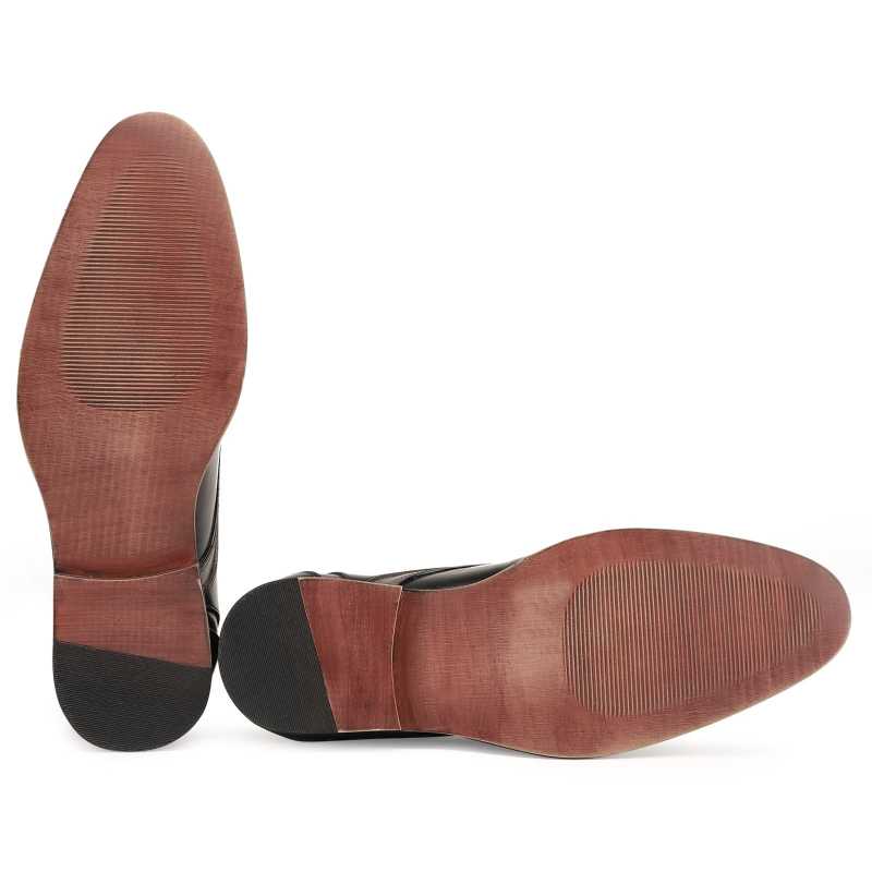 The Valentino Derby in Black-Gray - Escaro Royale