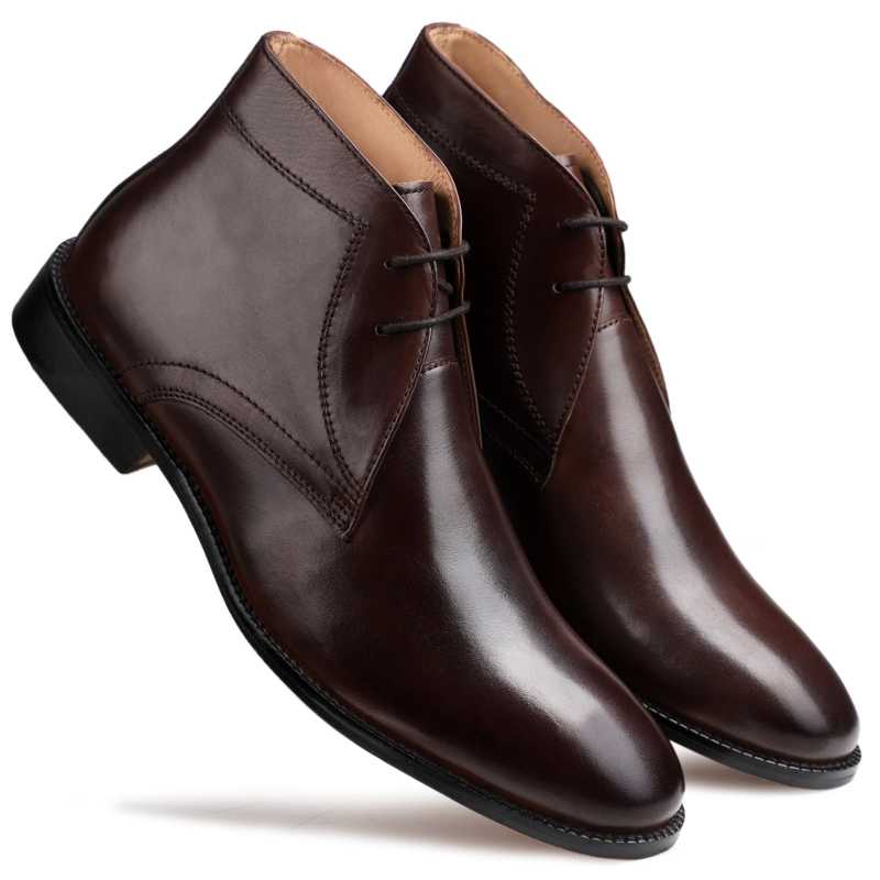 The Munich Chukka Boots in Brown - Escaro Royale
