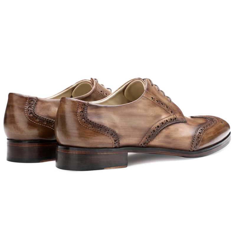 The Prague Wooden Brogues in Brown - Escaro Royale
