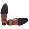 The Prague Wooden Brogues in Brown - Escaro Royale
