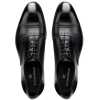 The Vienna Toecap Oxfords in Black - Escaro Royale