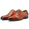 The Vienna Toecap Oxfords in Tan - Escaro Royale