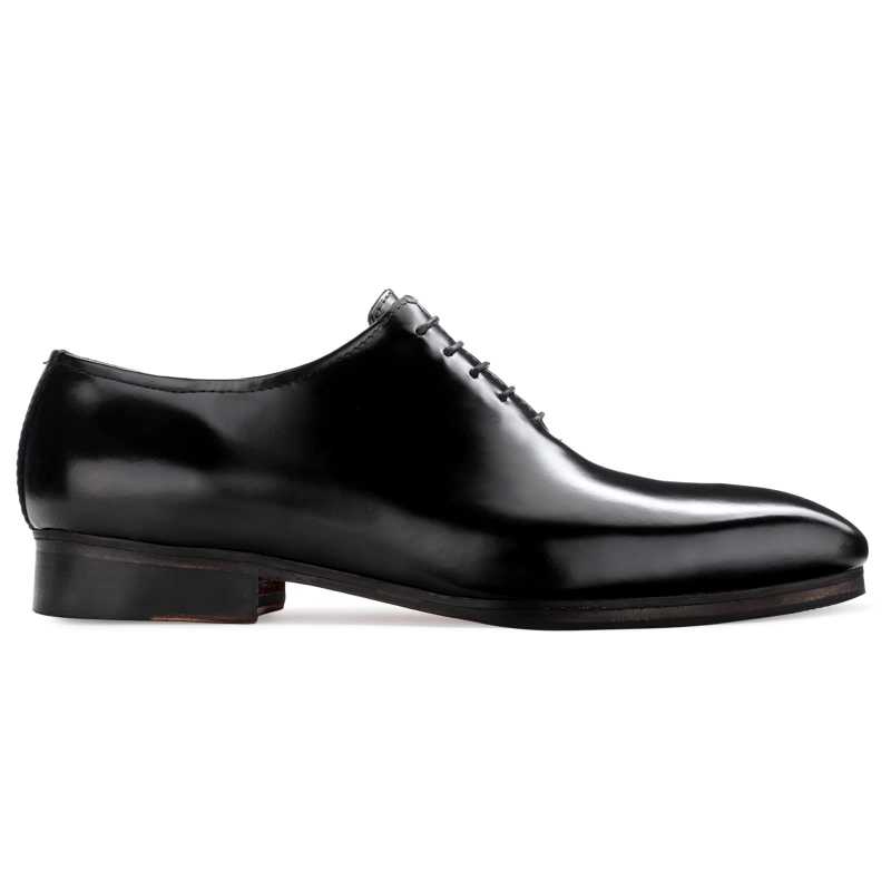 The Milan Wholecut Oxfords in Black - Escaro Royale