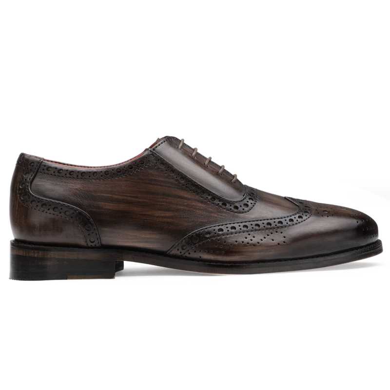 Don Vito Two-Tone Wingtip Brown Brogues - Escaro Royale