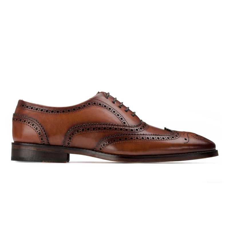 Brown Wingtip Brogue - Escaro Royale
