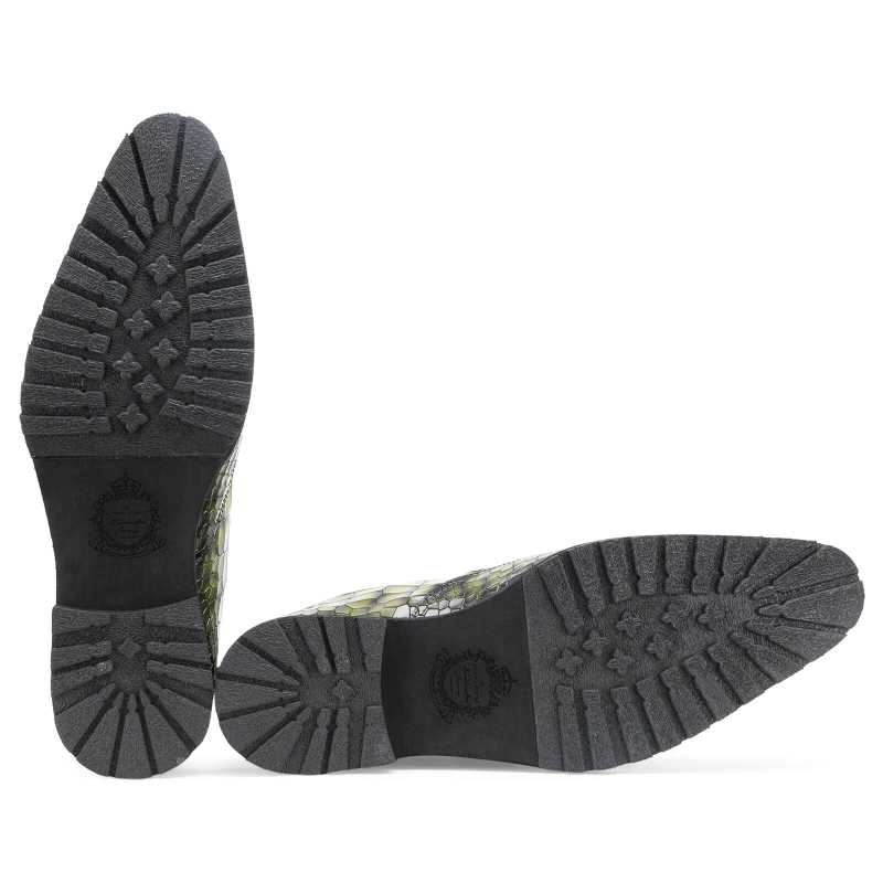 Owen Green Zipper Boots - Escaro Royale