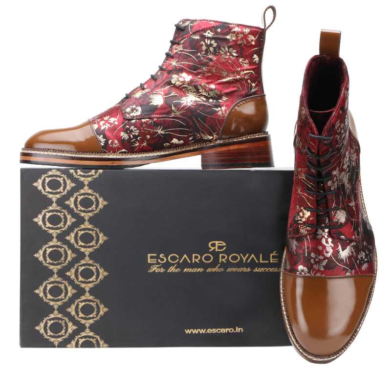 Odin Printed Luxury Boots - Escaro Royale