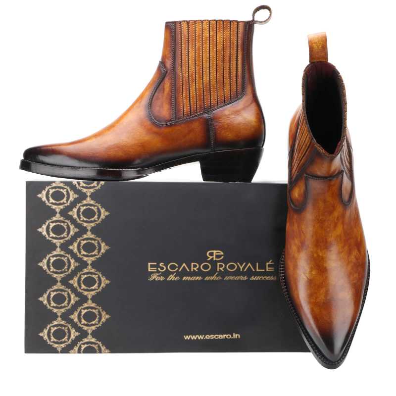 Olaf Chelsea Boots with Cuban Heel - Escaro Royale