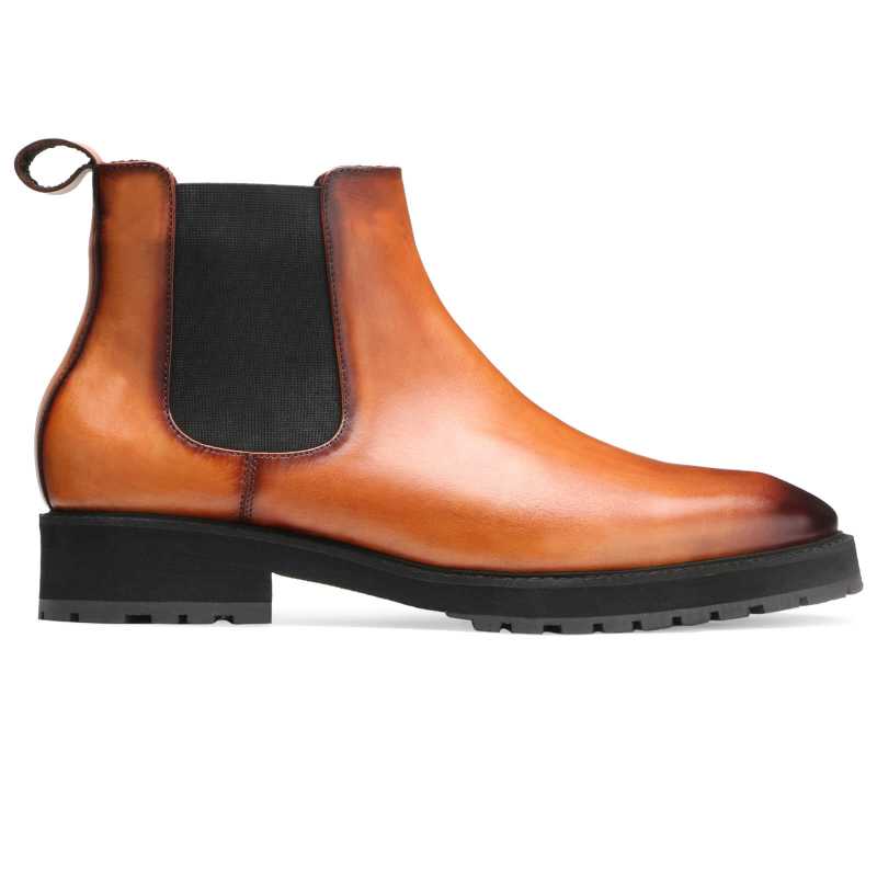 Okley Tan Luxury Chelsea Boots - Escaro Royale