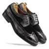The Predator Brogue in Granite Gray-Black - Escaro Royale